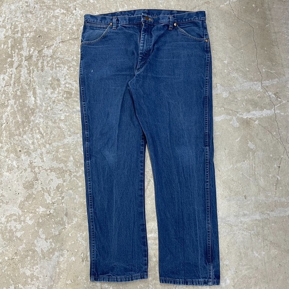 Vintage Wrangler Jeans 39x29 Blue Pants Cowboy Western 13MWZ Denim Tag 40x30 C39 - Picture 1 of 13